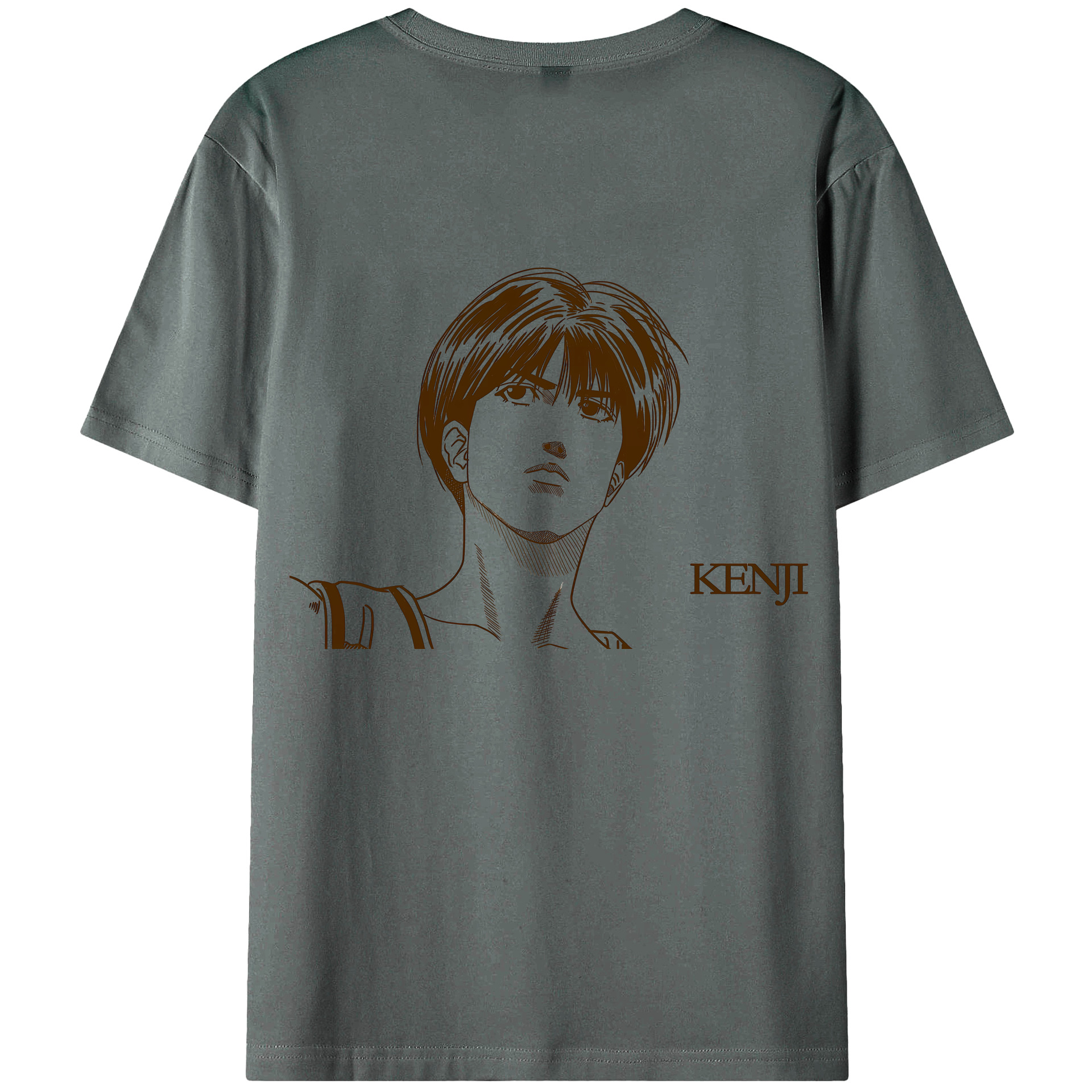 （画像用） SLAM DUNK／スラムダンク 綿100％ メンズ半袖Tシャツ（バックプリント） 通気性